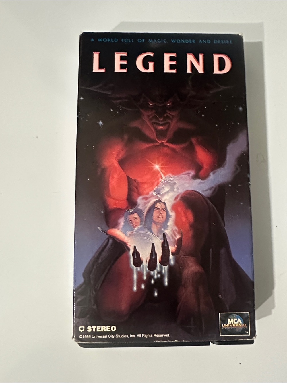 Legend VHS 1986 Fantasy Adventure Tom Cruise Ridley Scott MCA Universal